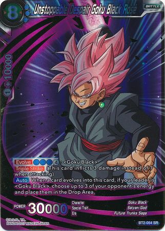 Unstoppable Despair Goku Black Rose BT2-054 SR